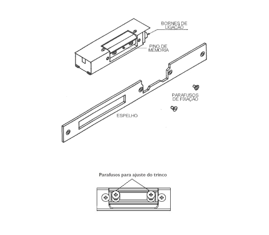 Fecho Elétrico para batente HDL FEC91